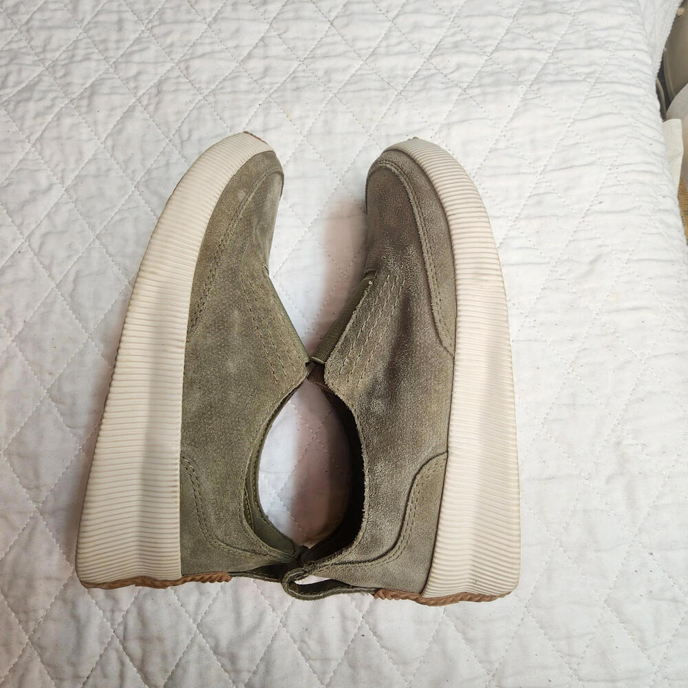Sorel waterproof sz 6 slip on sneakers beige Womens' preppy casual comfort easy - Picture 6 of 8